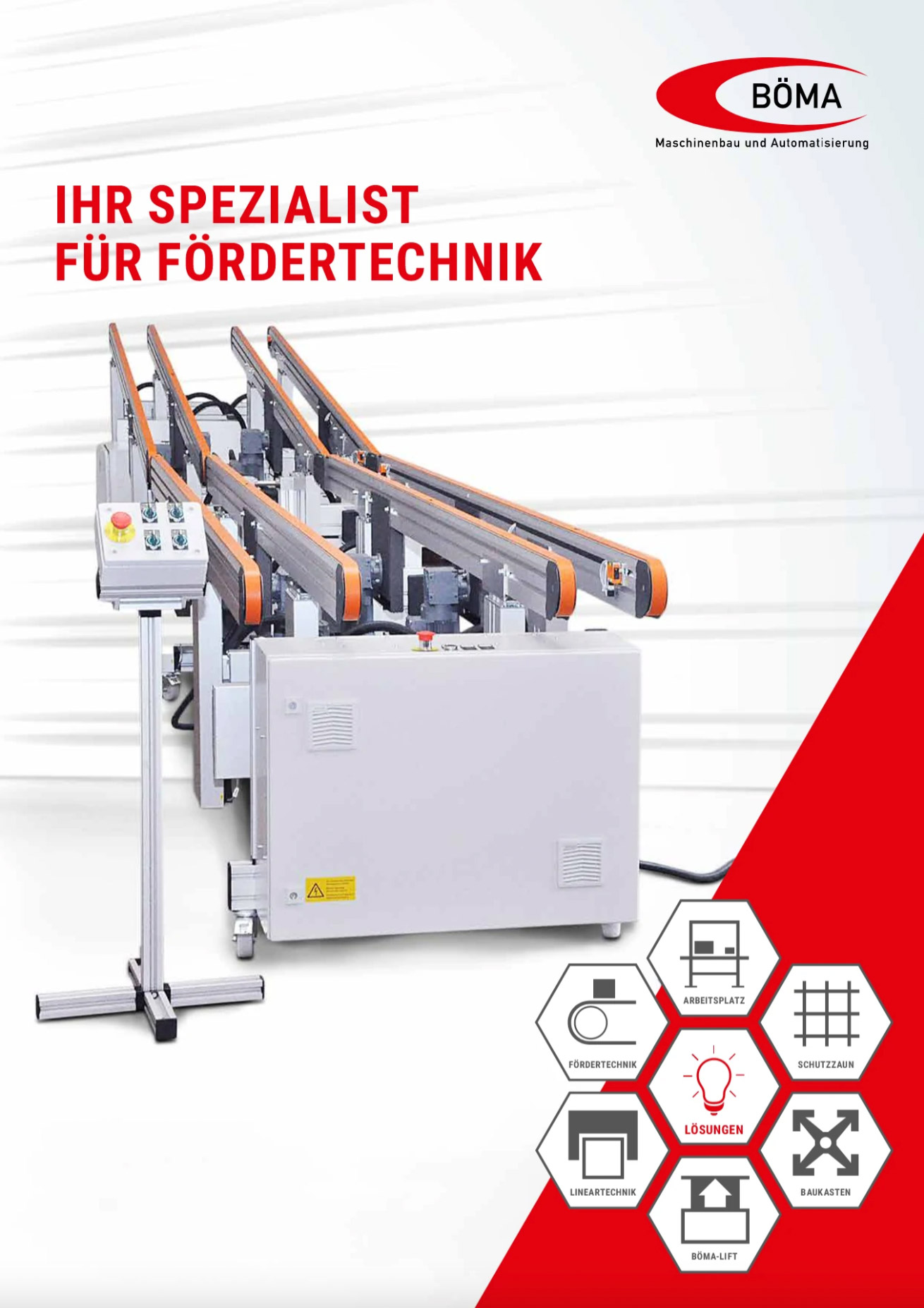 Borschüre Böma Maschinenbau und Fördertechnik aus Alberschwende in Vorarlberg, Österreich